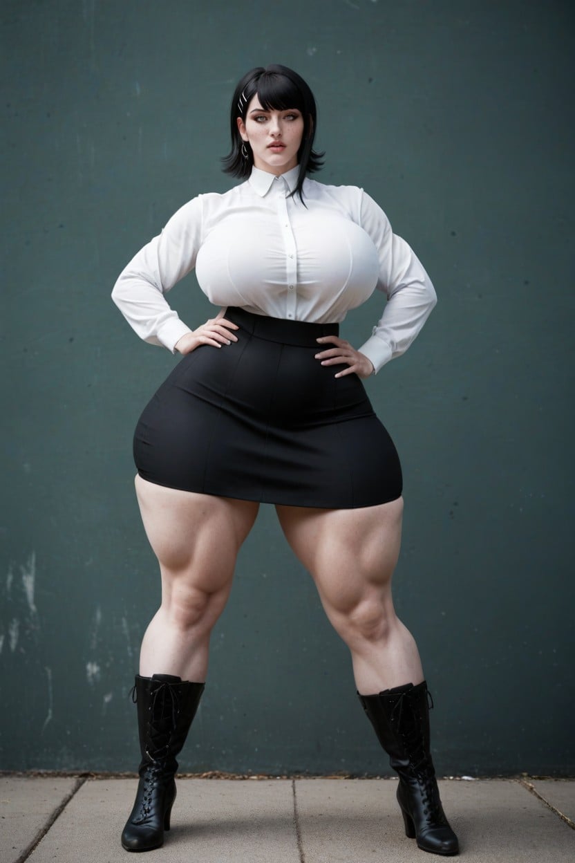 Side Bangs, Gray Eyes, Standing AI Porn