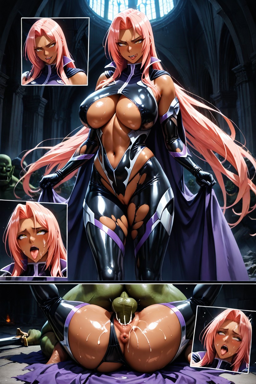 Extreme Beautiful, The Bodysuit Has Purple Accents Around The Arms And Legs, Ready To Fight Hentai AI Porn