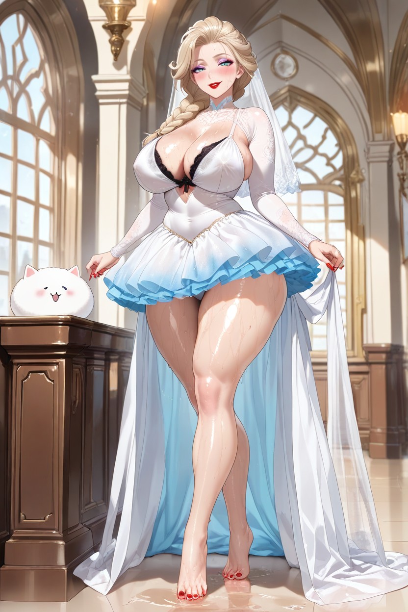 Large Breast, Thighs Exposed, High Detail AI Porn