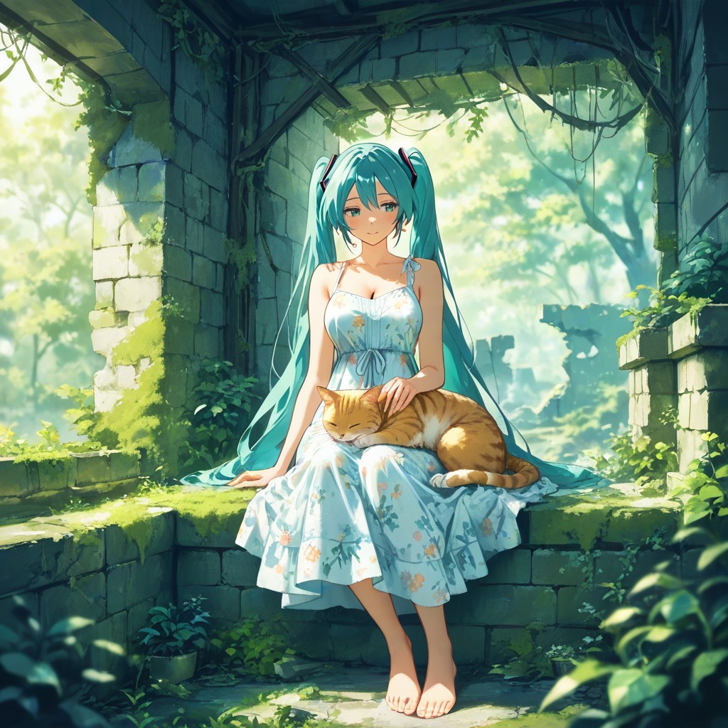 Impressionism, Barefoot, Subtle Bokeh Hentai AI Porn