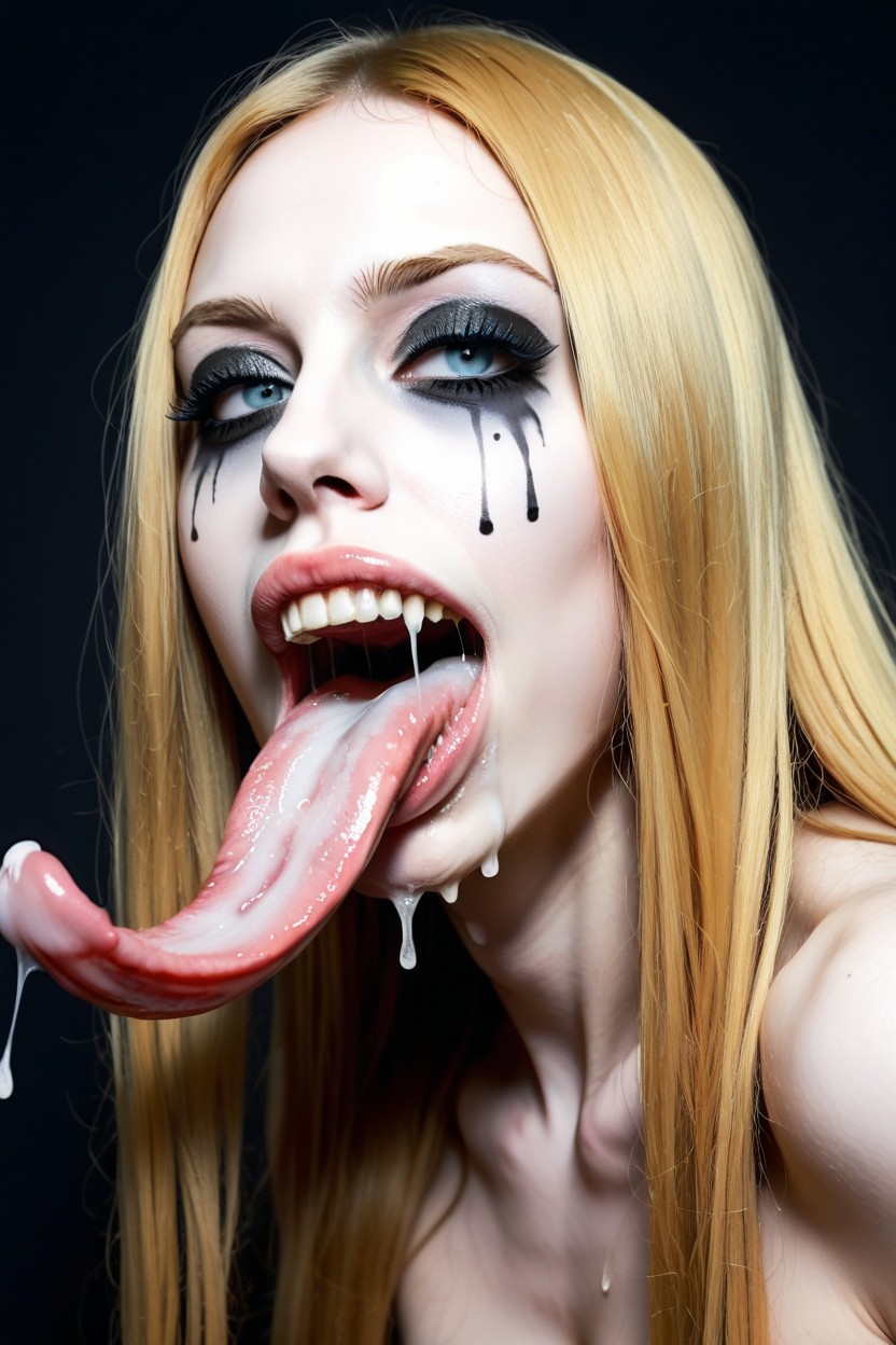 Abigail Williams, Side View, Detailed Perfect Teeth AI Porn