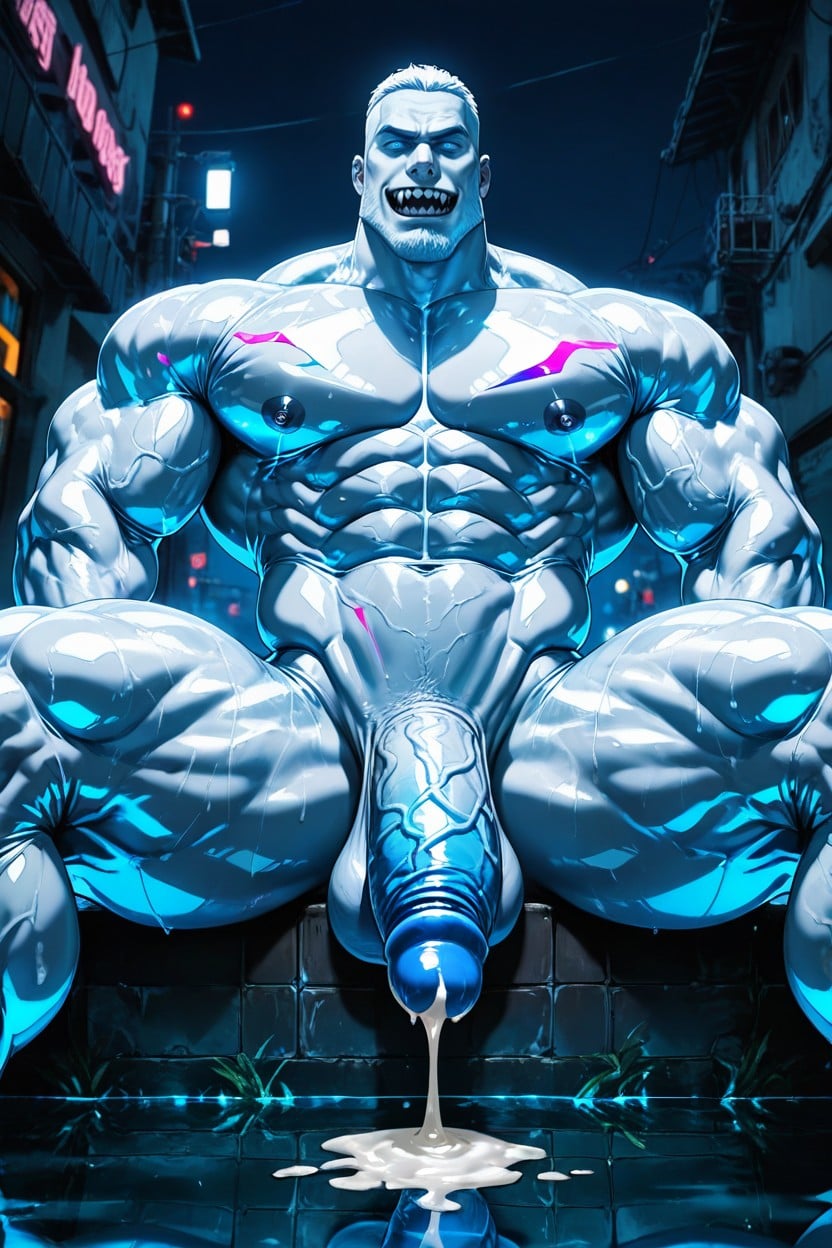 Clean Shaven, Glowing Skin, Muscular Body Figure AI Gay Porn