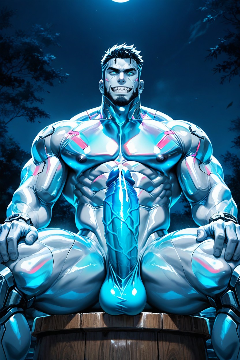 Pretty Man, Masculine, Transparent Skin AI Gay Porn