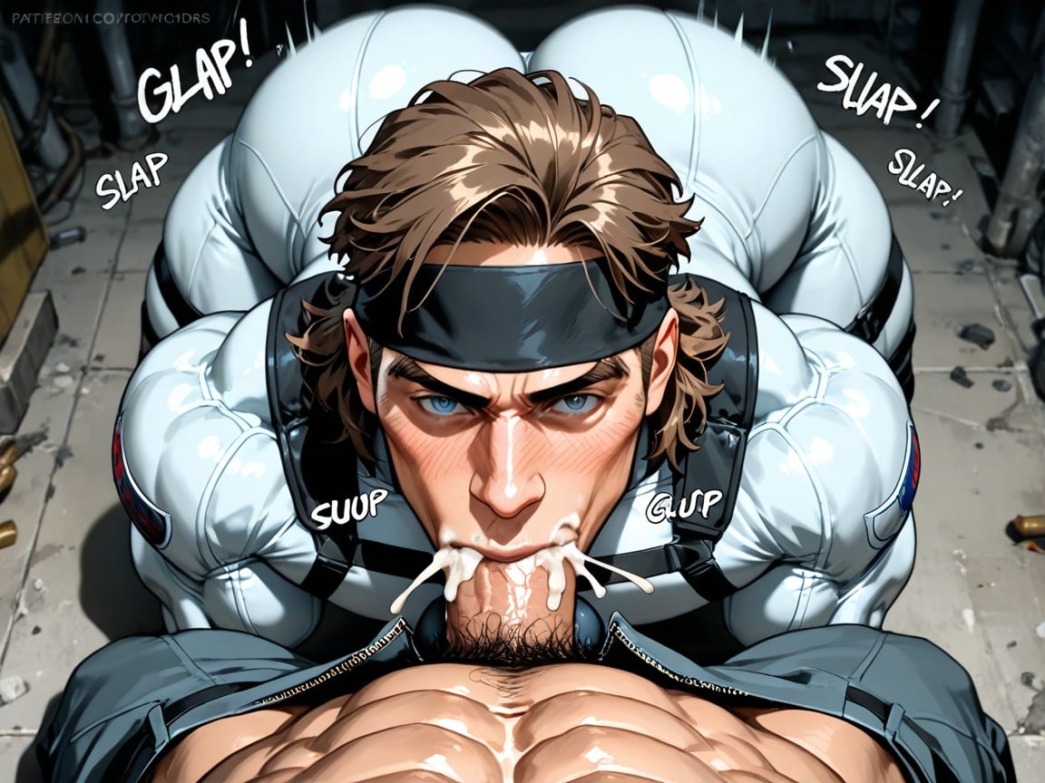 Huge Cock, Unzipped Chest, Looking At Viewer AI Gay Porn