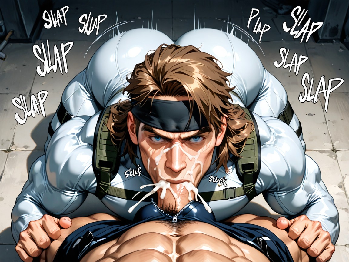 Muscular, Solid From Metal Gear Solid, Body AI Gay Porn