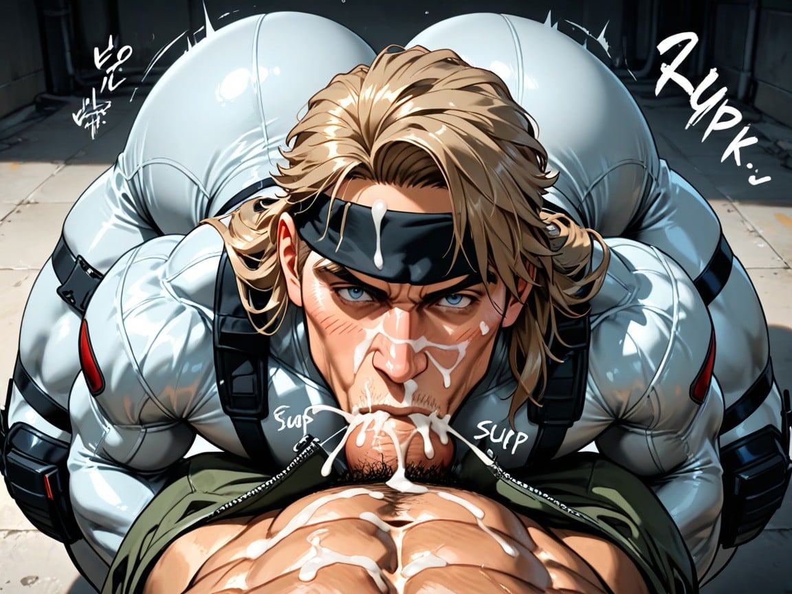 Massive Bubble Butt, Black Headband, Solo Man AI Gay Porn