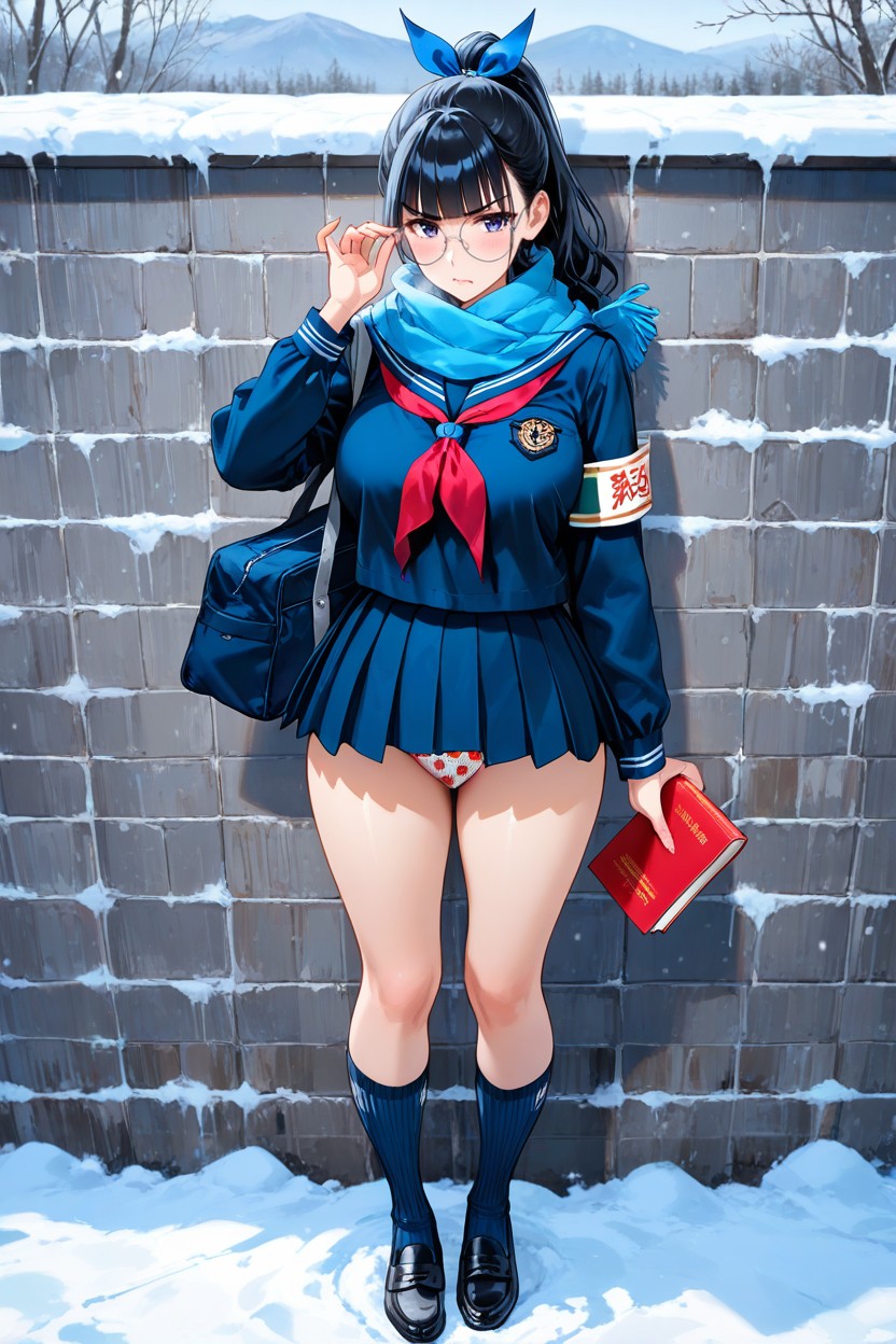 Solo, Long Sleeve, Micro Skirt AI Porn