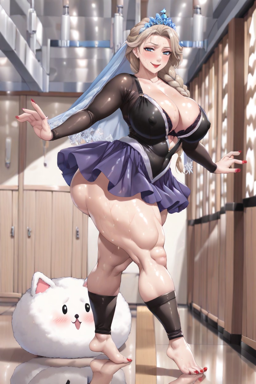 Massive Ass, Tight Tutu Skirt, Walking On Tippy Toes AI Porn