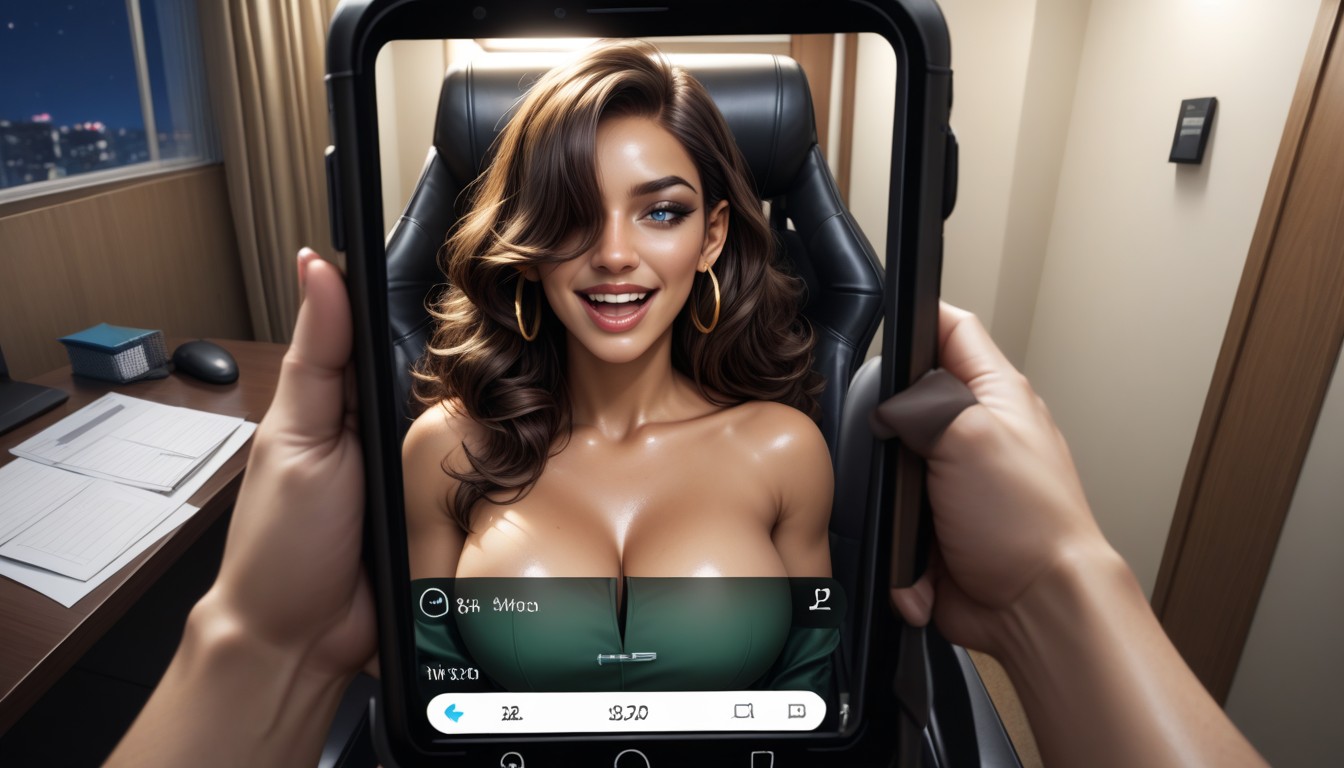 Laughing, Perfect Teeth, High Definition AI Porn