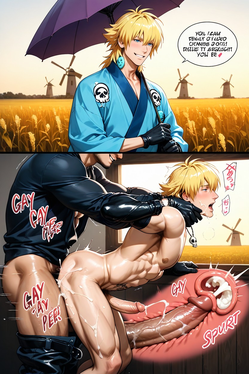 Male Only, Sadistic Smile, Ryuho Top AI Gay Porn