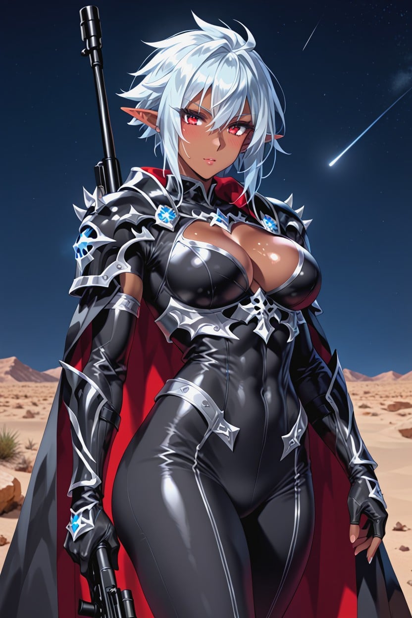 18+, Hourglass Body, Red Eyes Hentai AI Porn