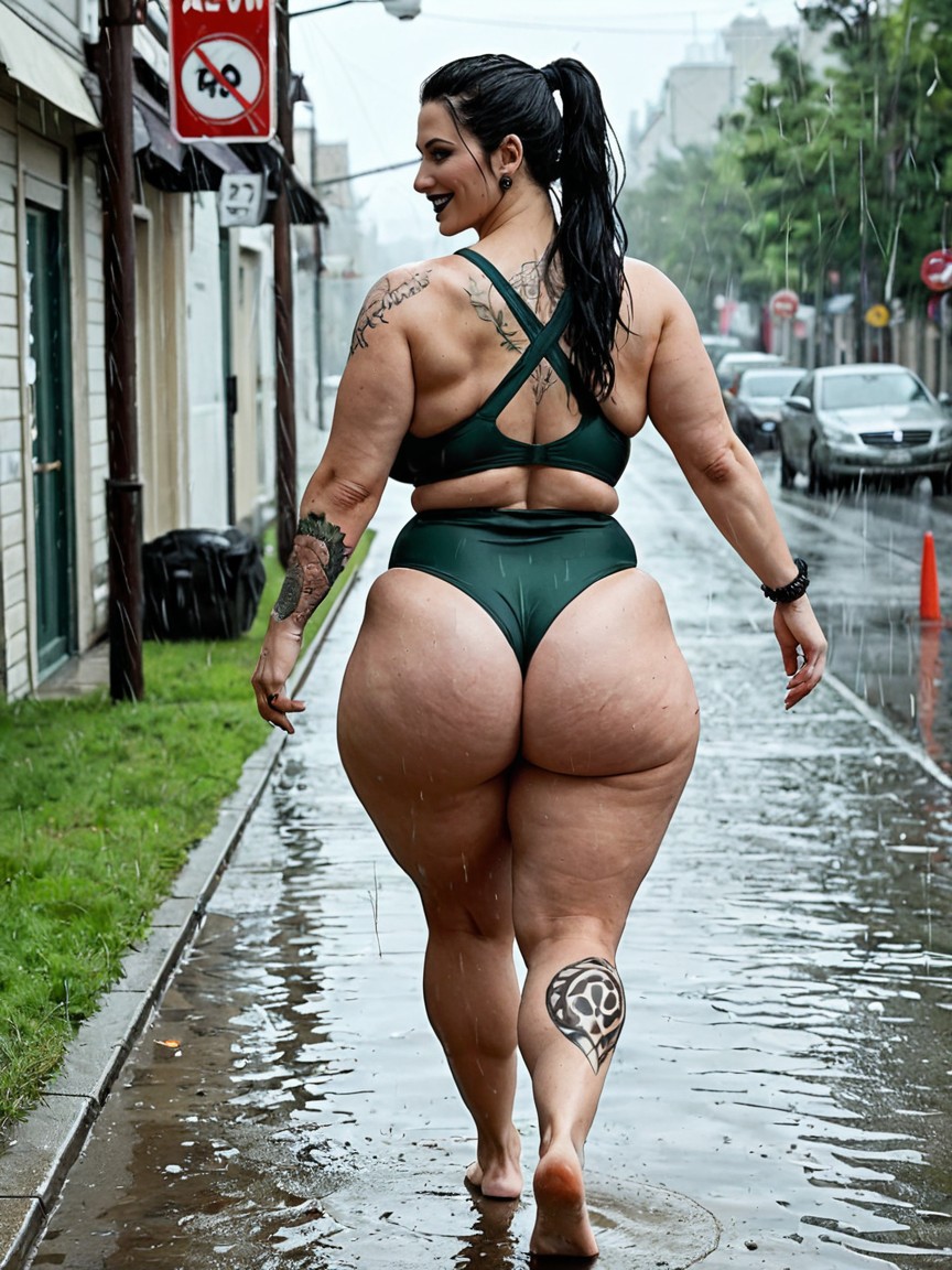 Gigantic Legs, Massive Ass, Chubby AI Porn