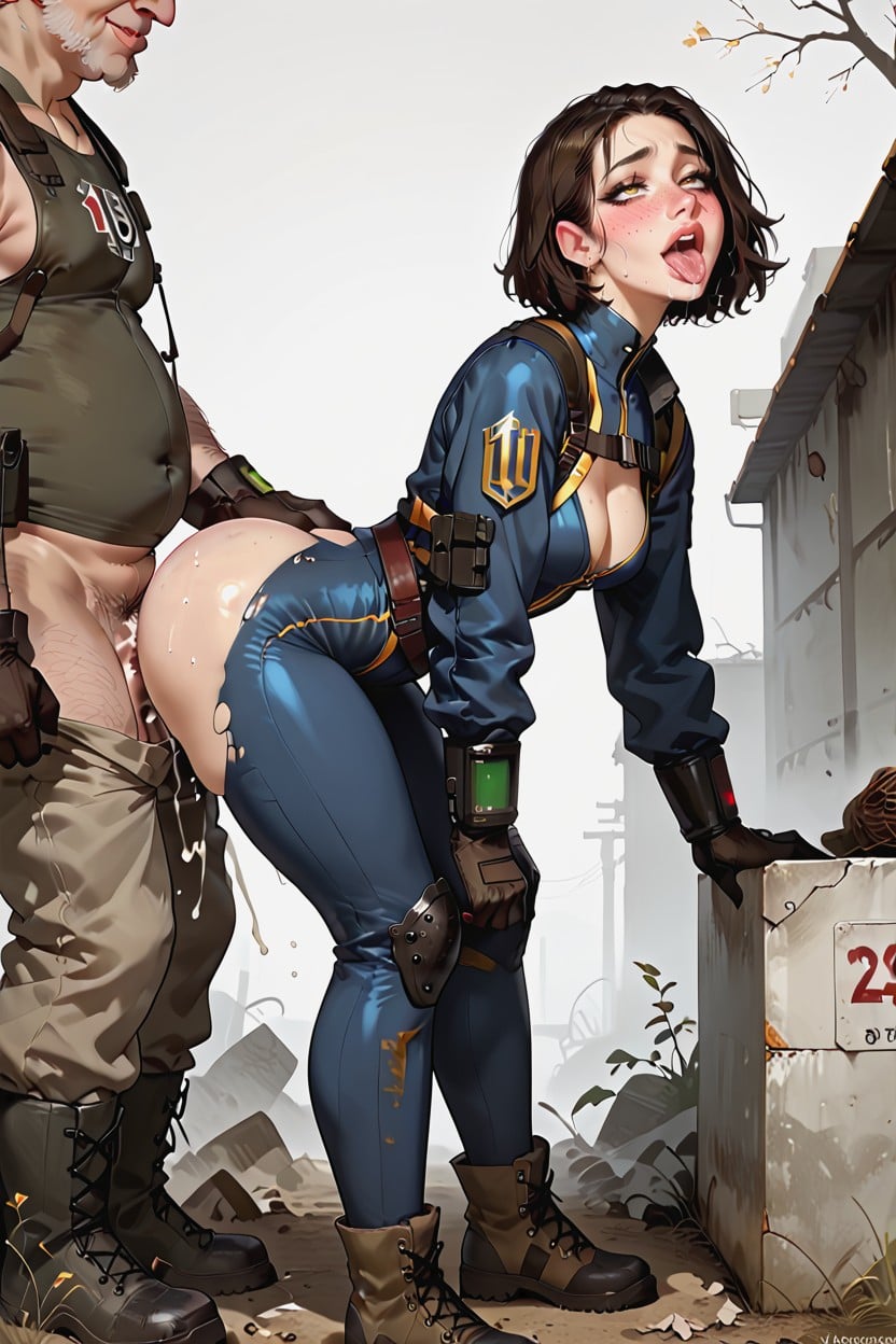 Seductive, Perfect Medium Breasts, Waist AI Porn