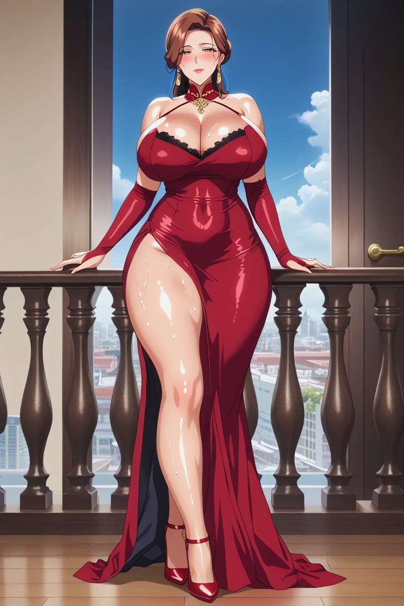 Waist, Wet Breasts, Busty Hentai IA