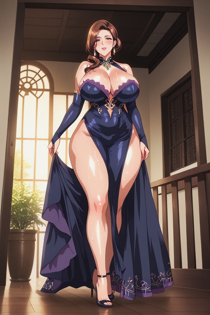 Earrings, Shapely, Accurate Face Hentai IA