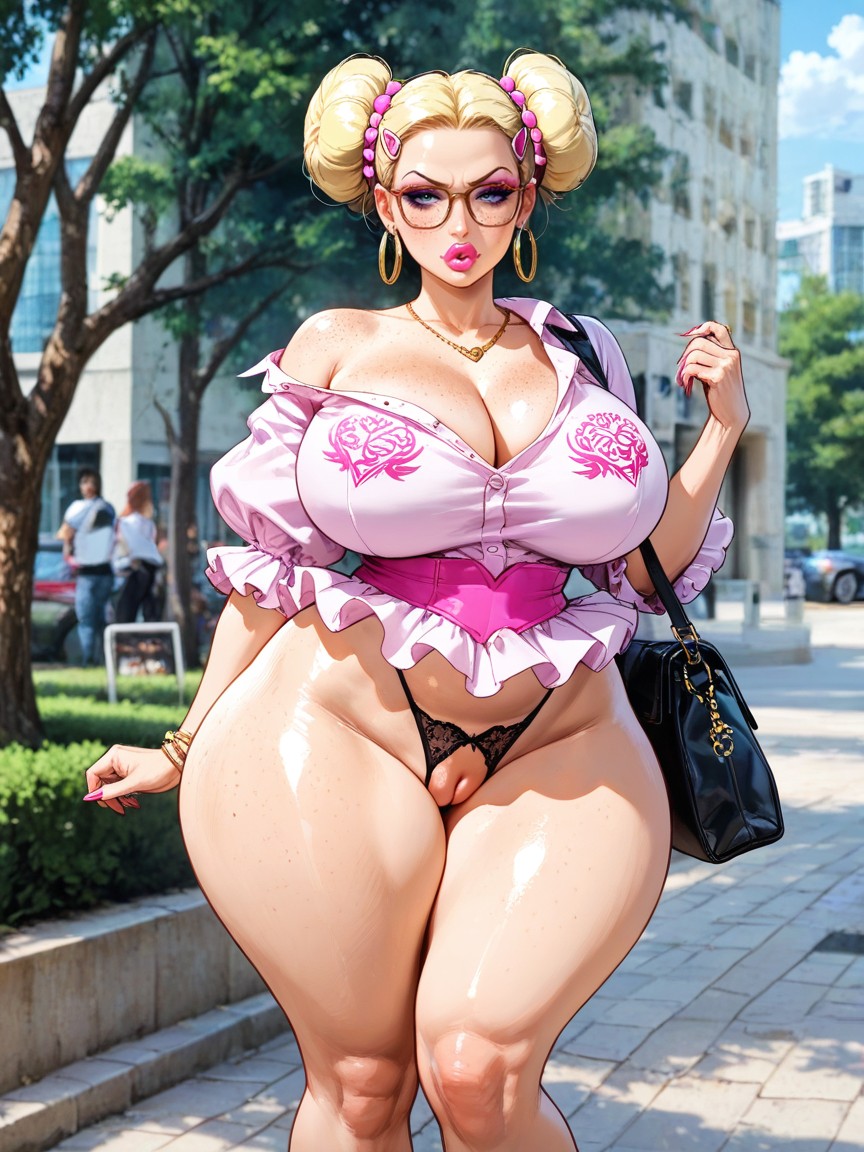 Serious, Bimbo, Bimbo Lips Hentai IA