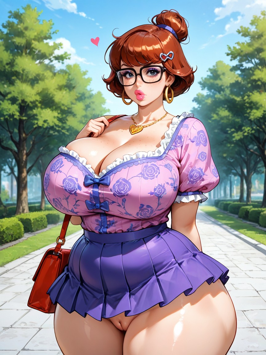 Thick Lips, Rounded Breast, Enormous Fat Ass Hentai AI Porn