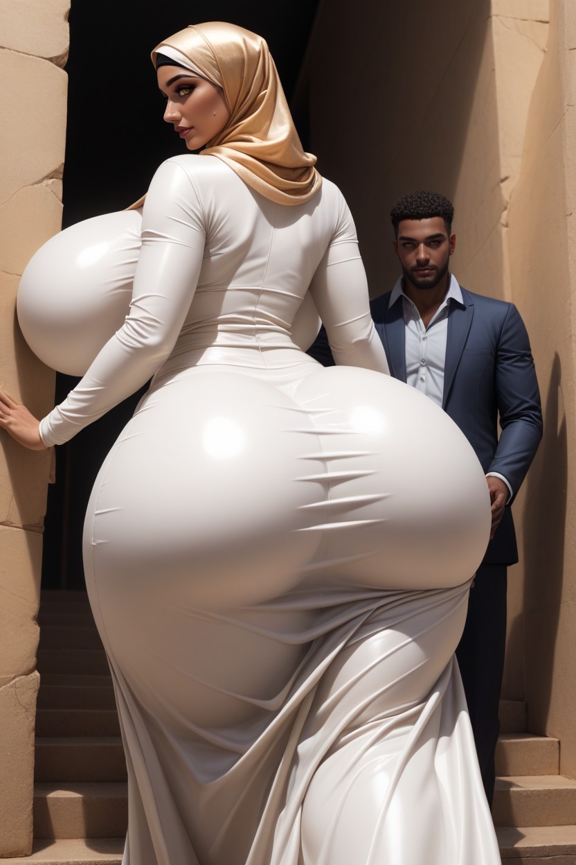 Skirt, Man Is Wearing Pant Shirt, Amber Eyes Hentai AI Porn