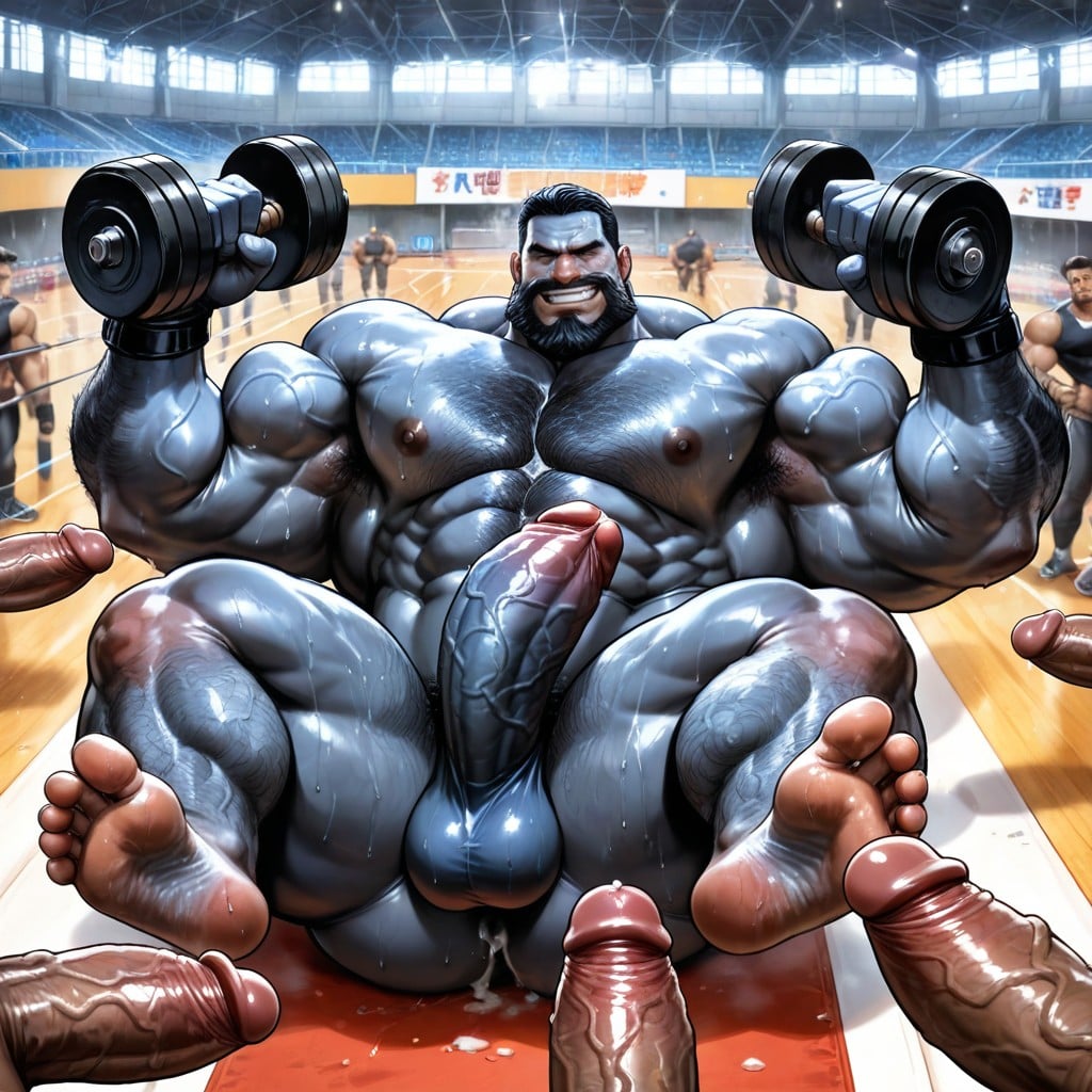Slick, Extremely Large Ass, 25+ AI Gay Porn