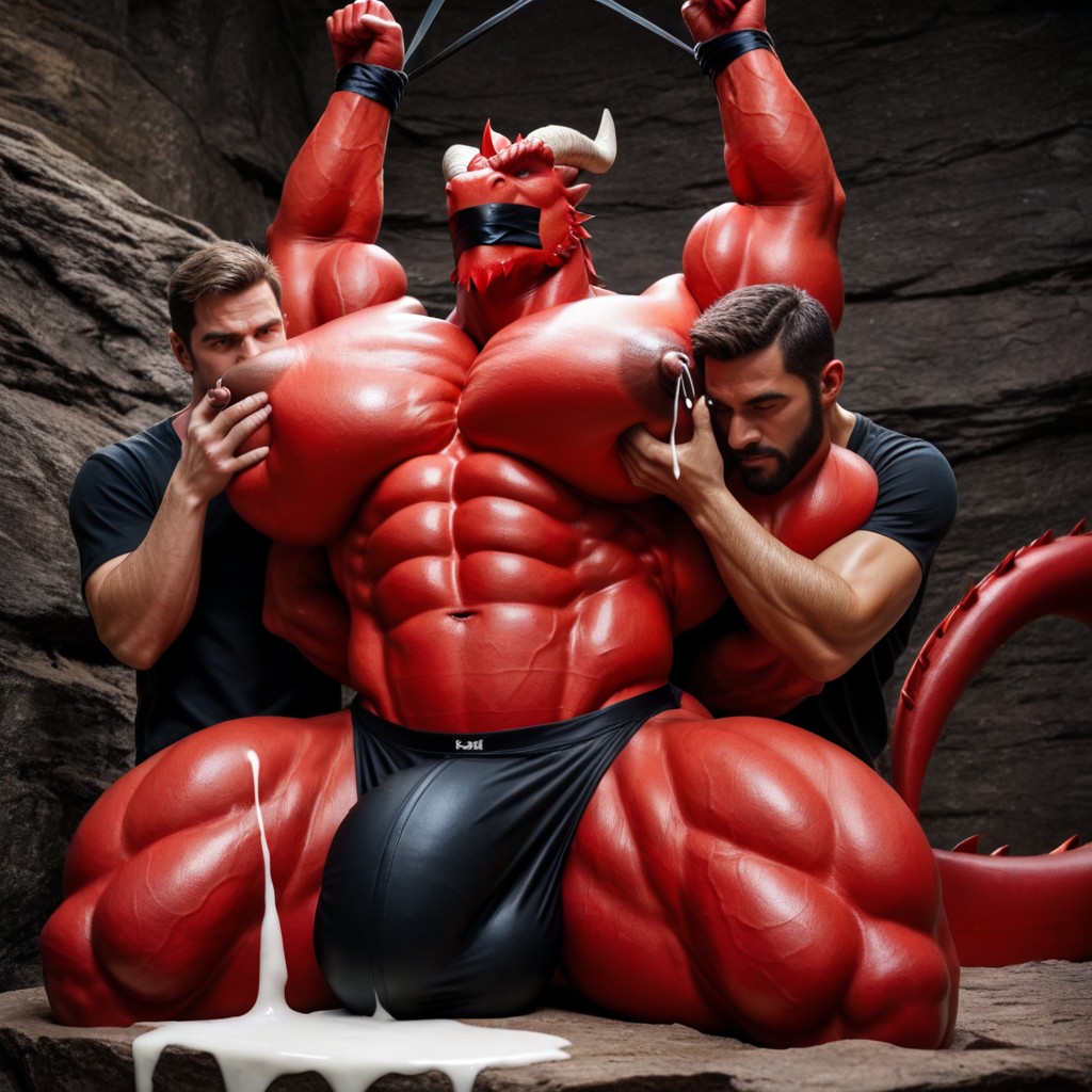 Eyes Half Closed, Extremely Large Ass, Massive Ass AI Gay Porn