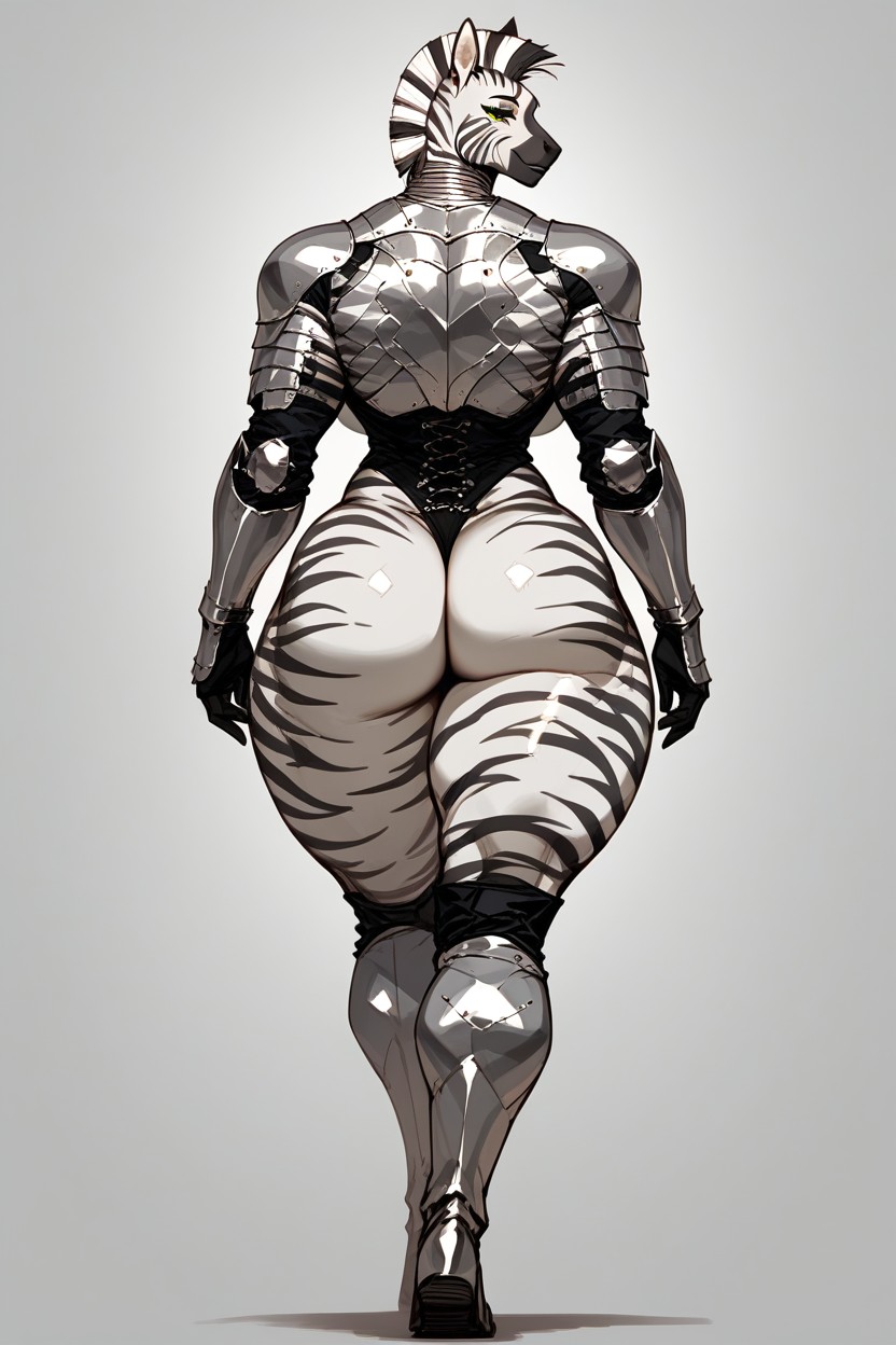 Bald, Armor, Butt Shake Furry AI Porn