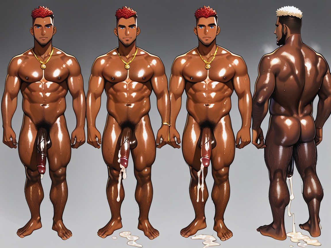 Sweaty, Harem, Multiple Views AI Gay Porn