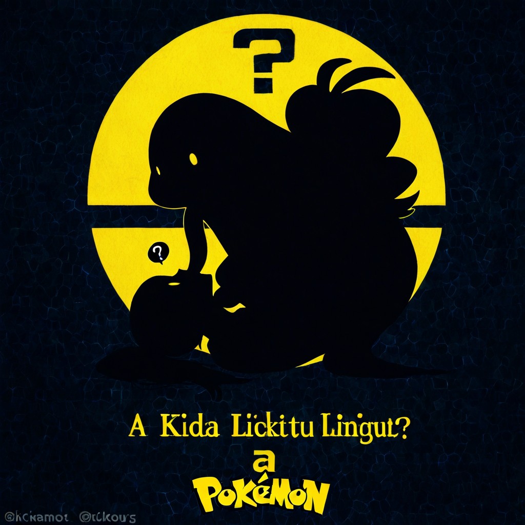 Ethereal Inkblot Or Rorschach Test, Yellow Pokemon Logo Watermark, Silhouette AI Gay Porn