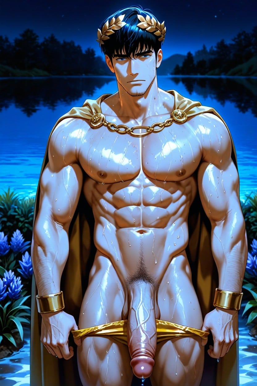 Blue Hour, Waist Shot, Standing AI Gay Porn