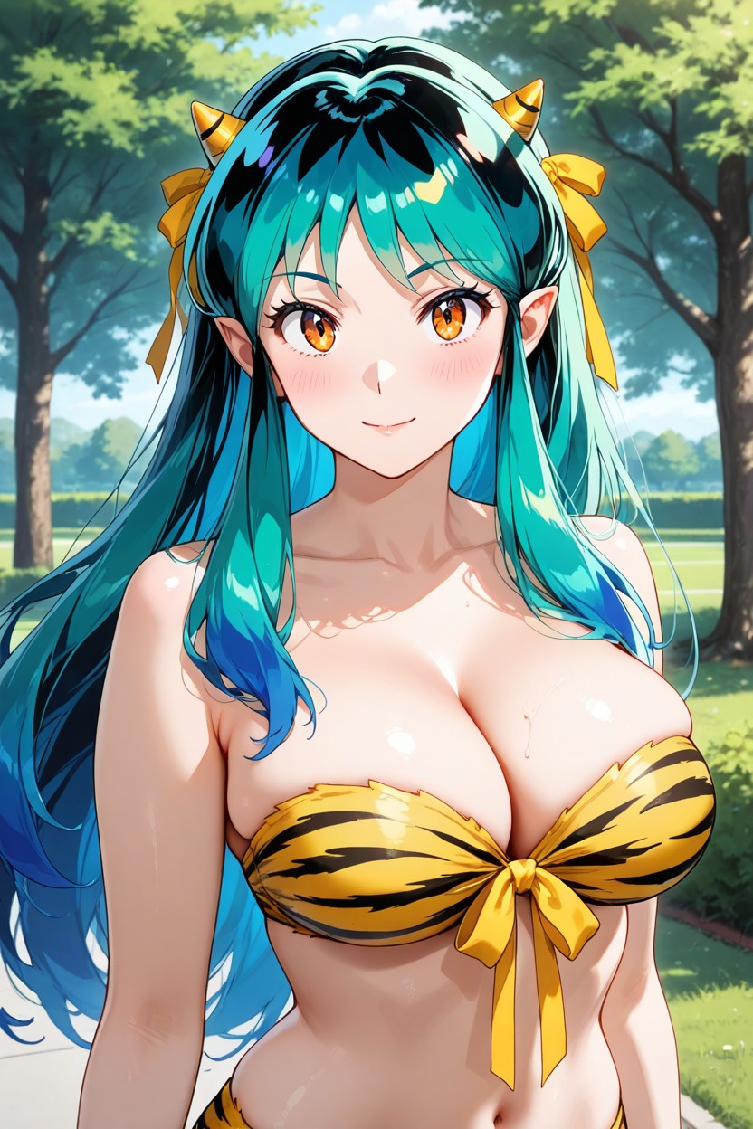 Skinny, Ribbon On Horns, Ribbon On Horns Hentai AI Porn