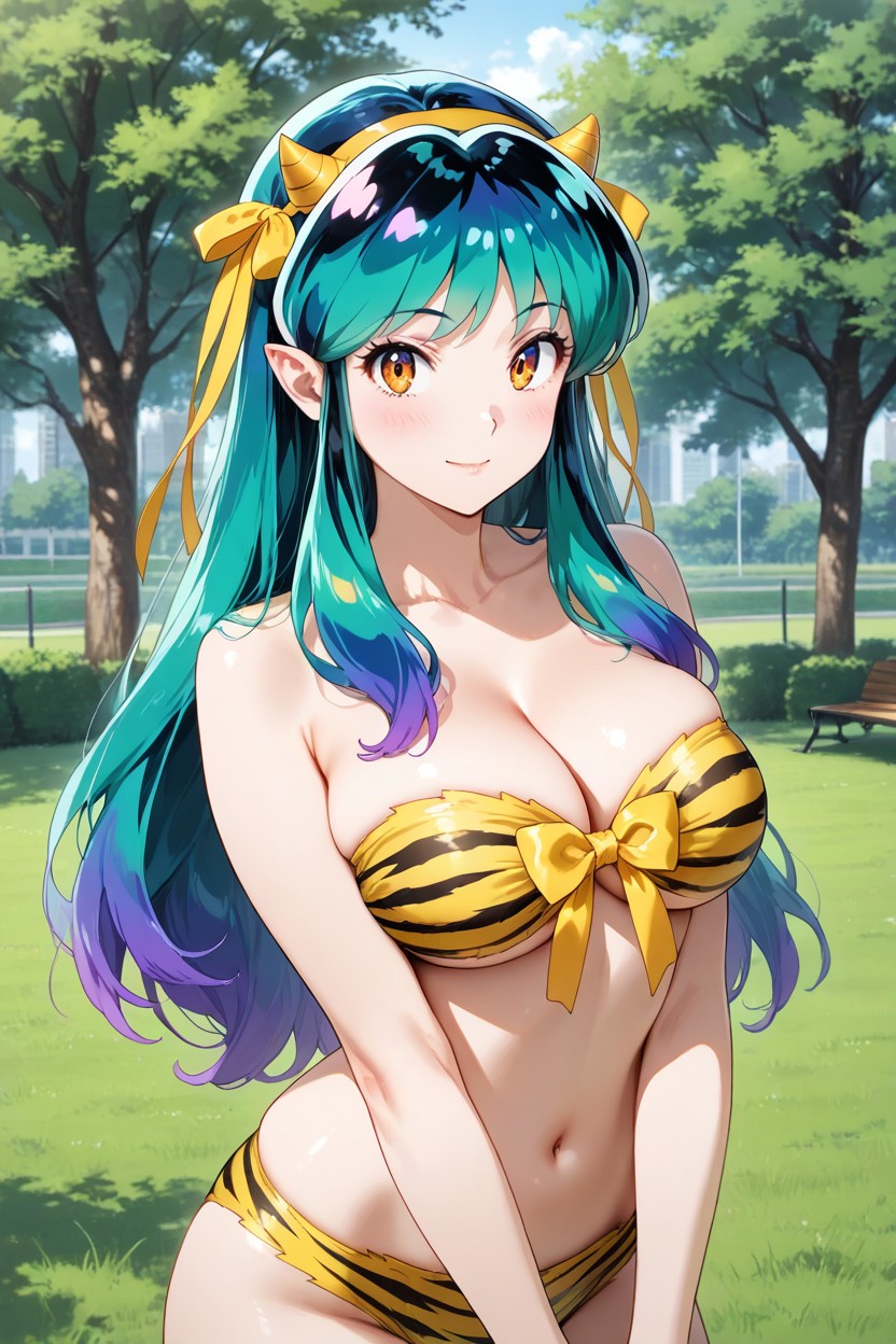 Yellow Ribbon, Ribbon On Horns, Ribbon On Horns Hentai AI Porn