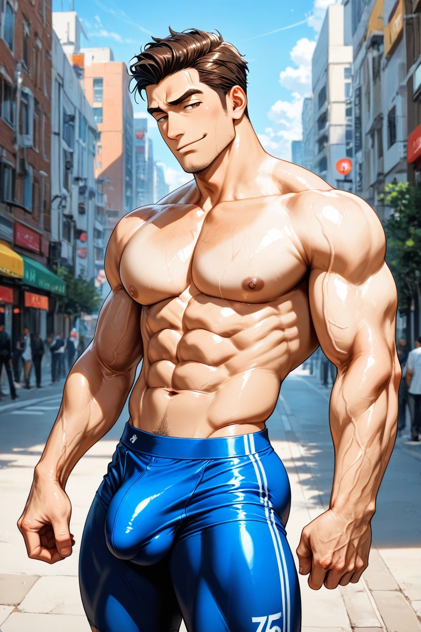 Tank Top, Slouch, Alone AI Gay Porn