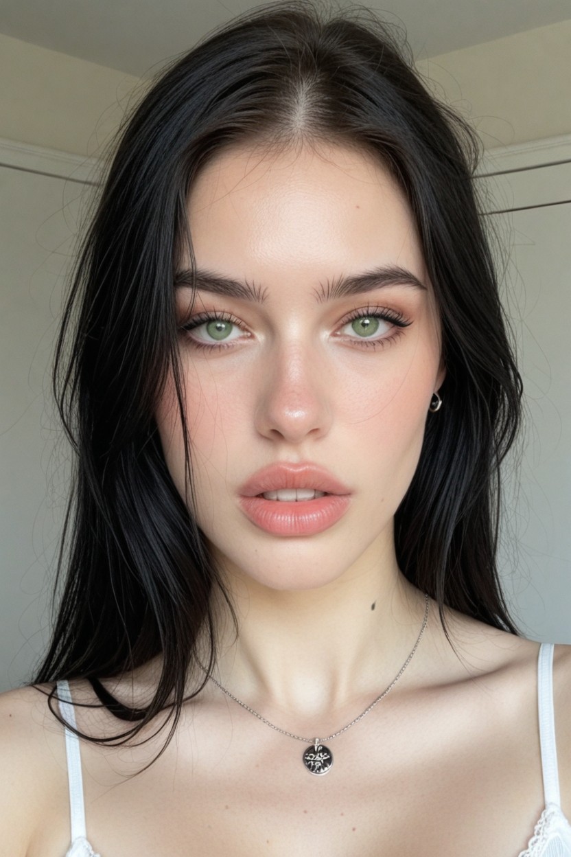 Full Body View, Perfect Lips, Delicate Frame AI Porn