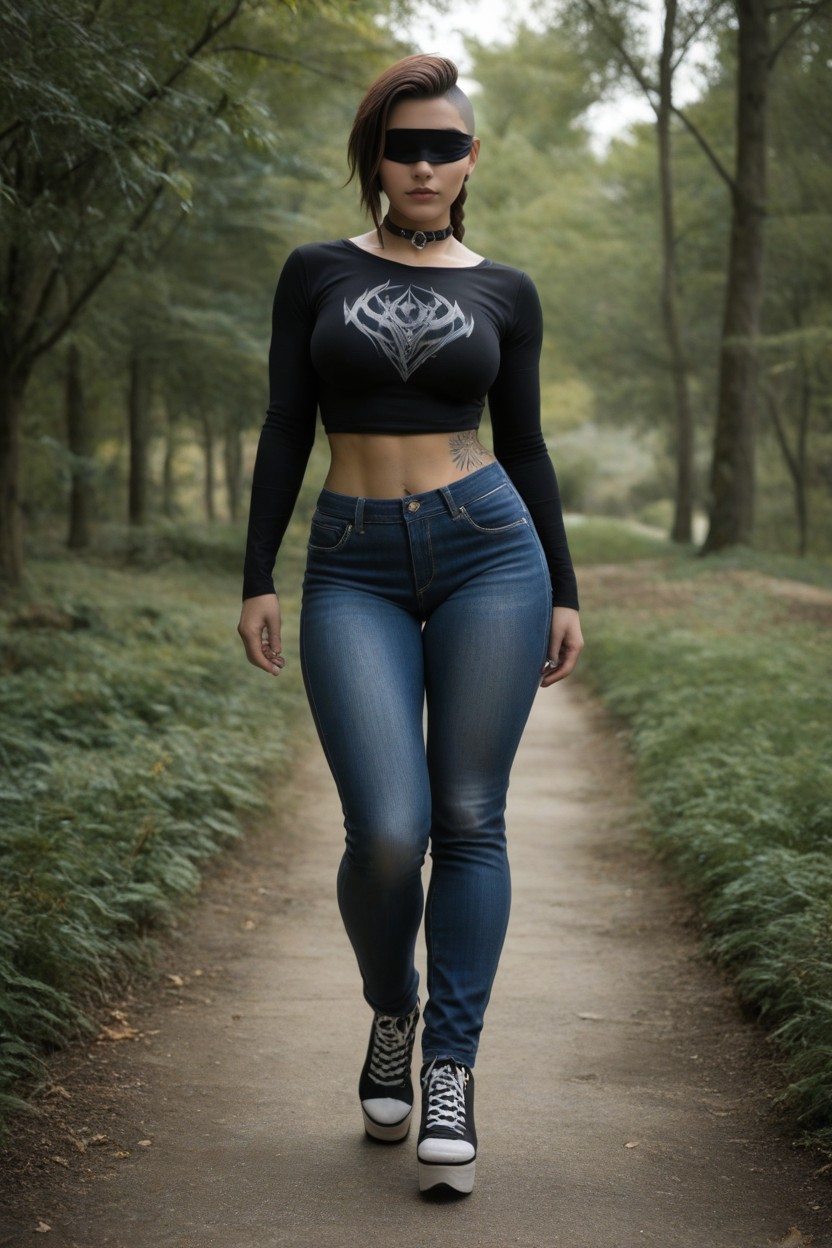 Figure, Brunette Vi From League, Outdoors AI Porn