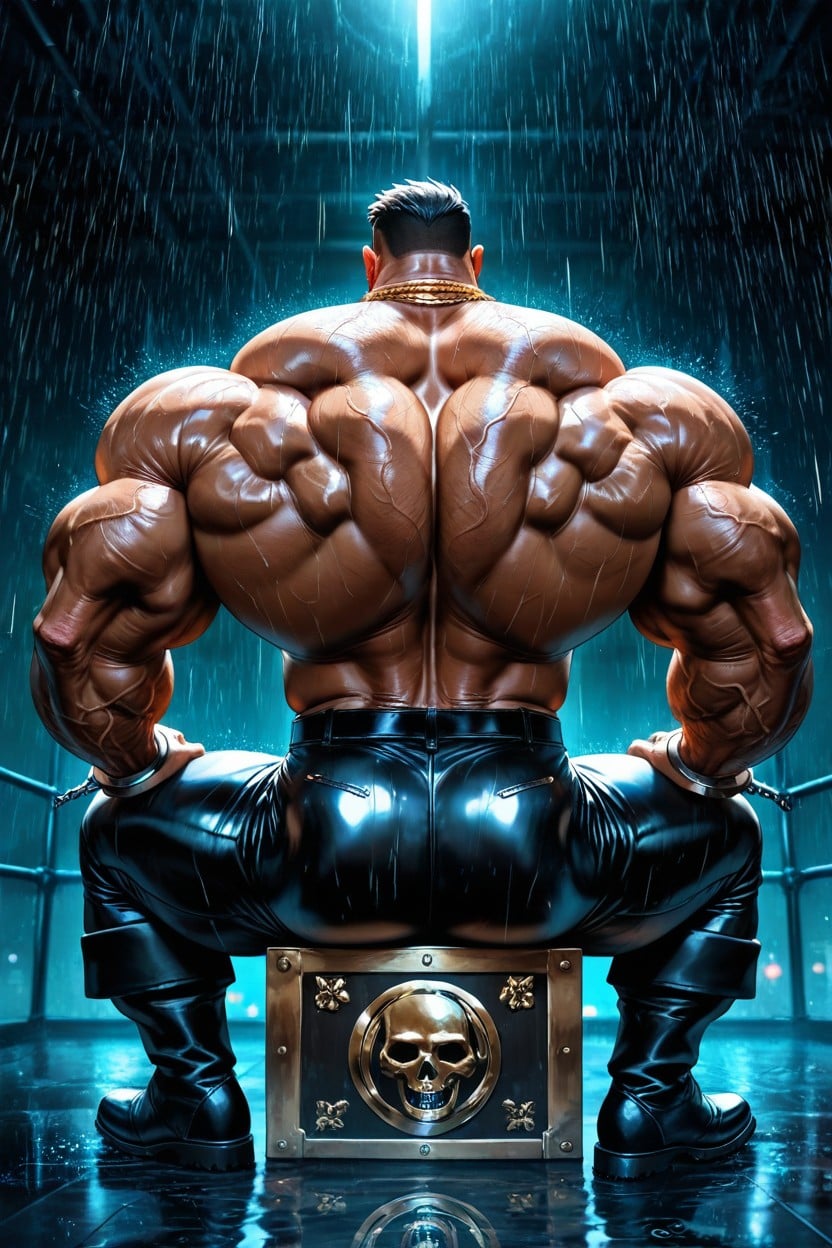 Massive Legs, Detailed Muscles, Oversized Muscles AI Gay Porn