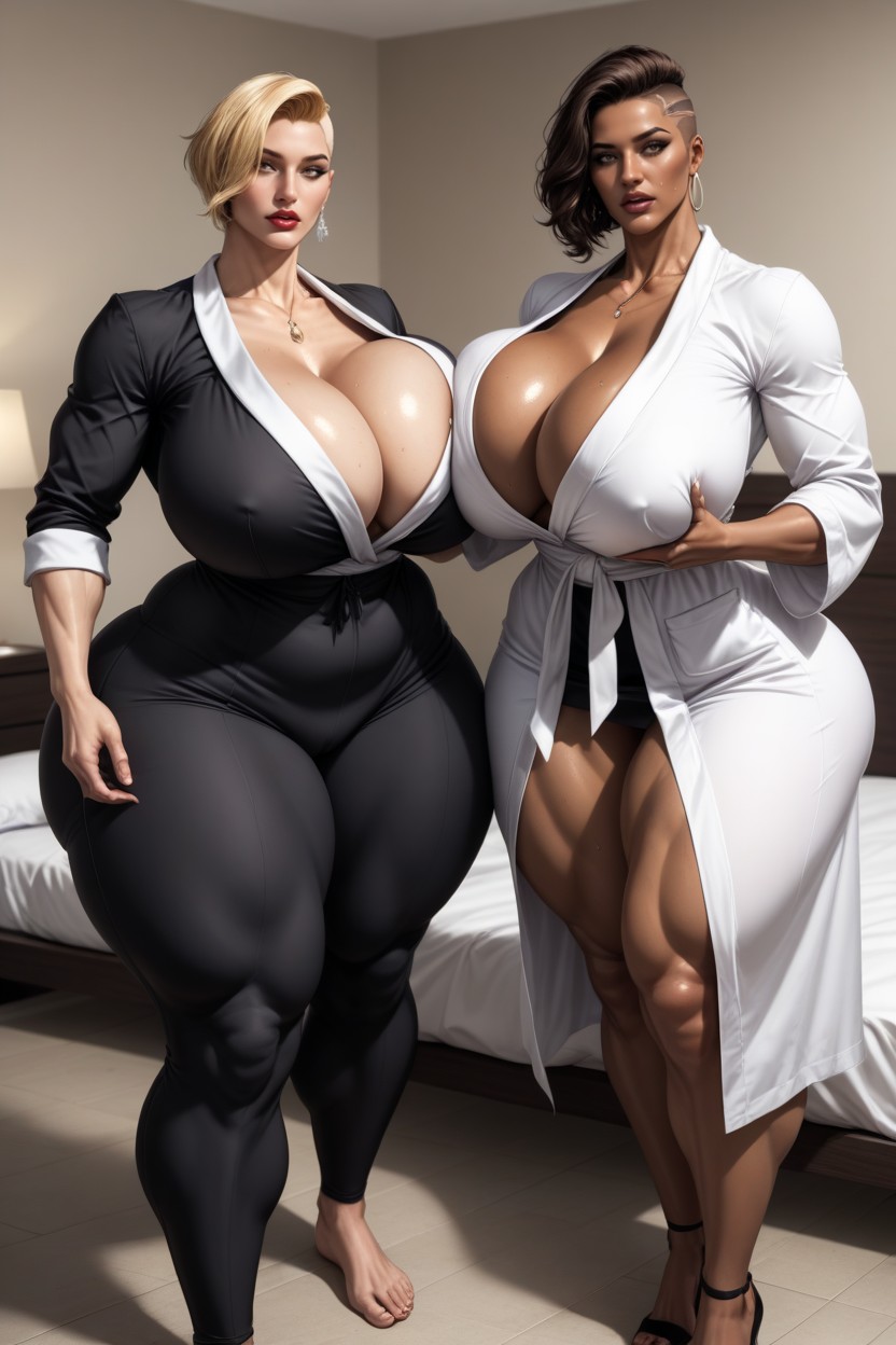 Groping, Straight Haired Black Woman, Licking AI Porn