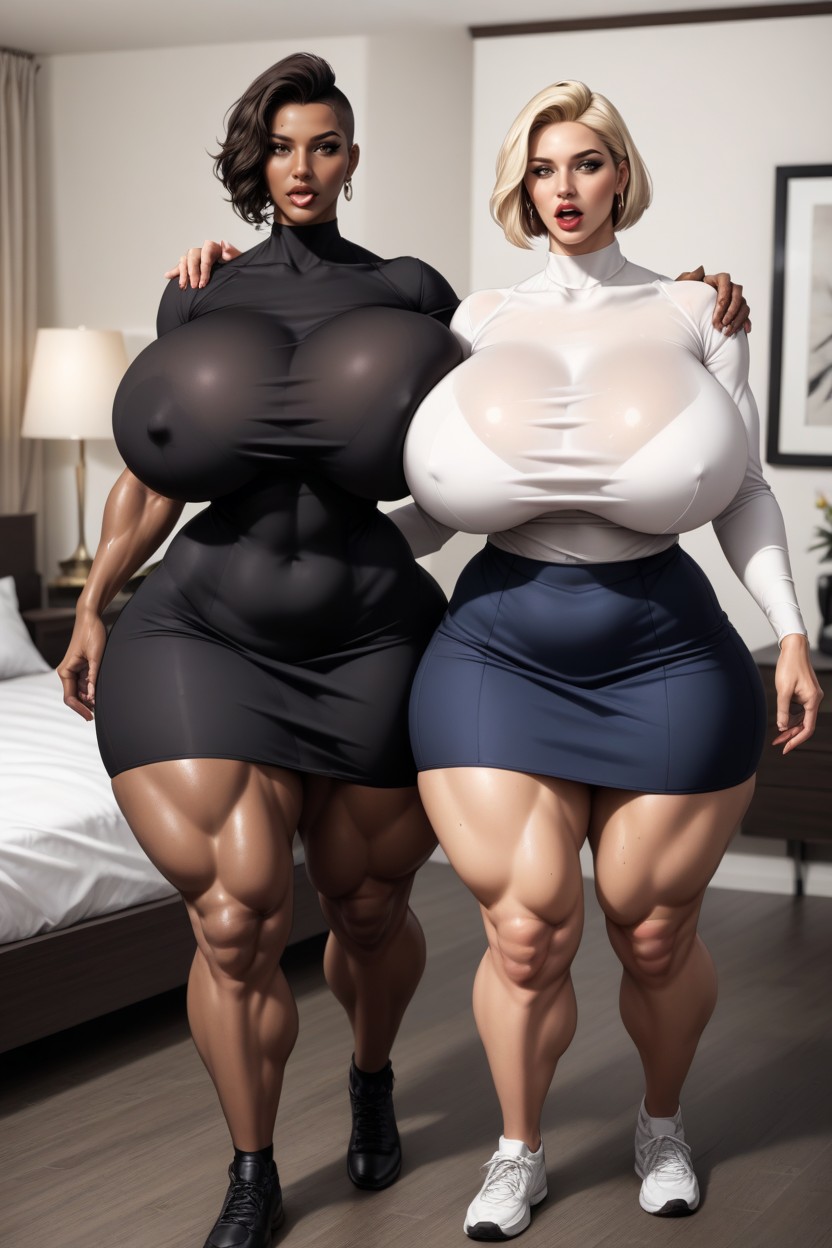 Massive Ass, Full Body, Hyper Ass AI Porn