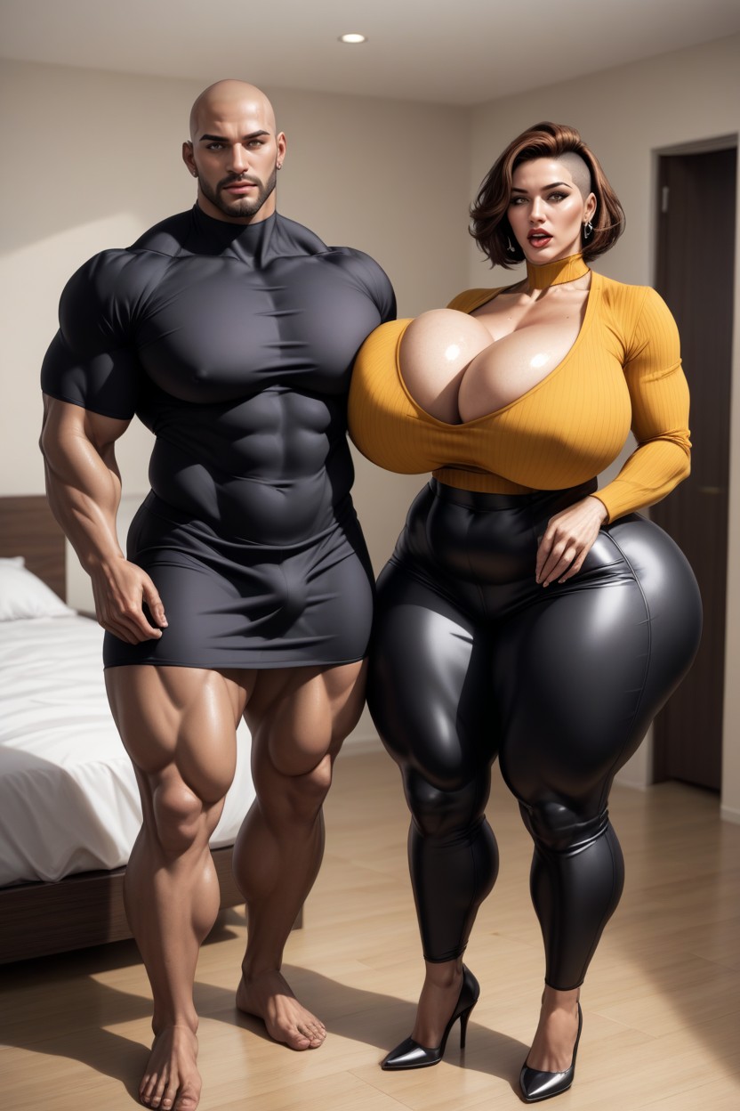 Wide Booty, Sweat A Lot, Extremely Large Ass AI Porn