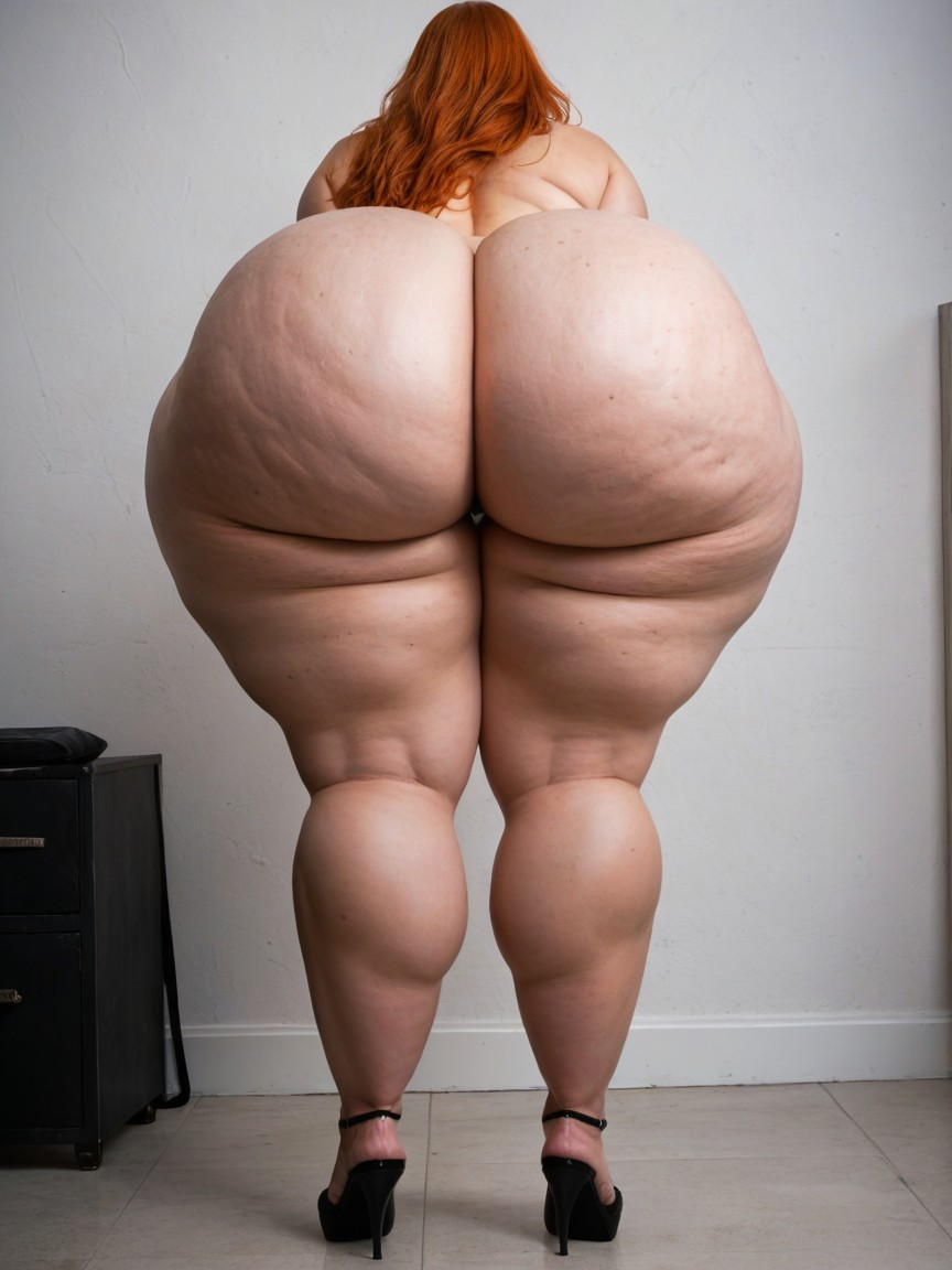 Ginger, Thick Thighs, Increase Extreme Hyper Wide Hips AI Porn