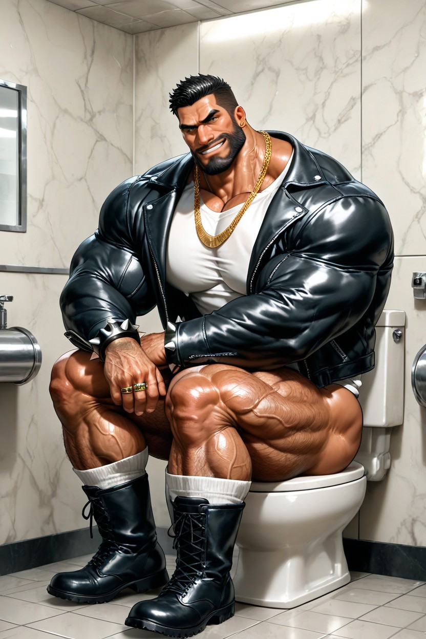 Massive Meaty Body, Veiny Arms, Bara AI Gay Porn