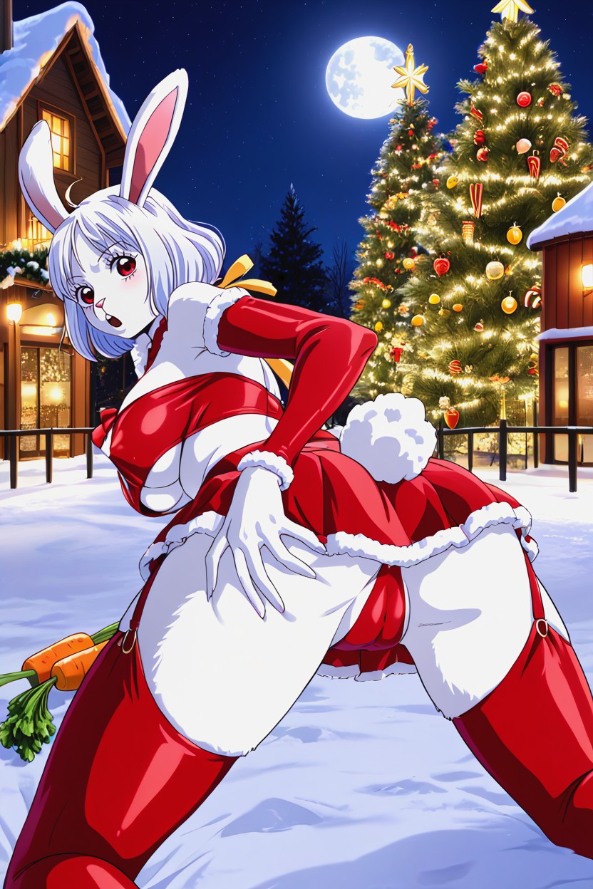 Full Moon, Perfect Anatomy, Rounded Ass Furry AI Porn