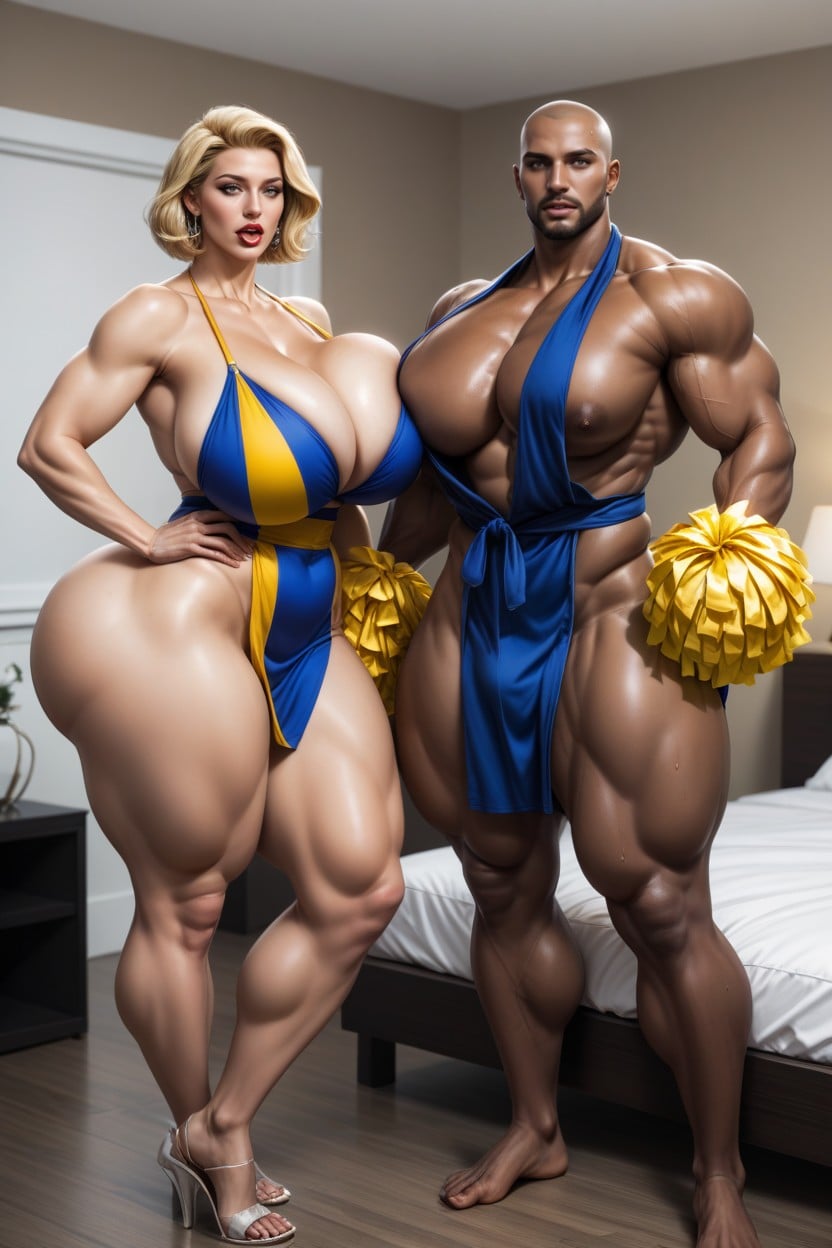 Colossal Breast, Shocked, Dark Brown Skin AI Porn