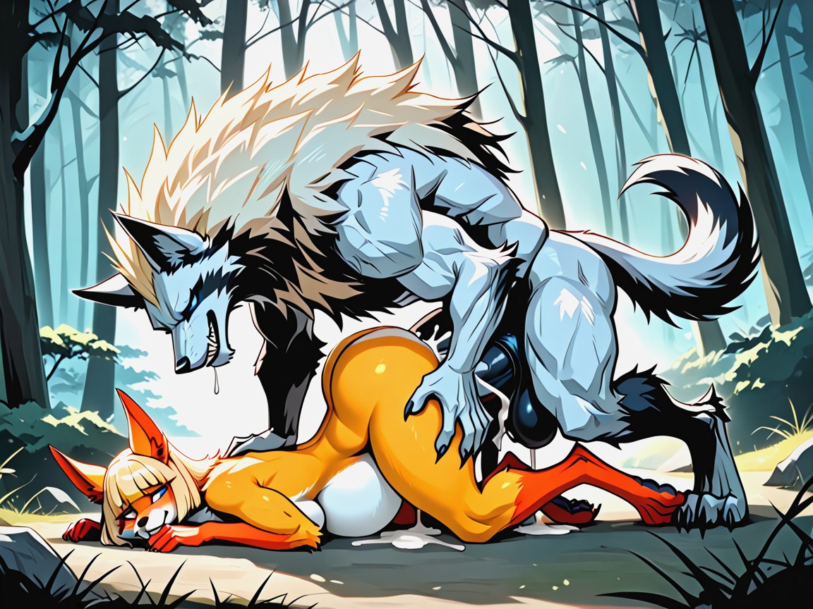 Standing, Horny, Creampie Hentai AI Porn