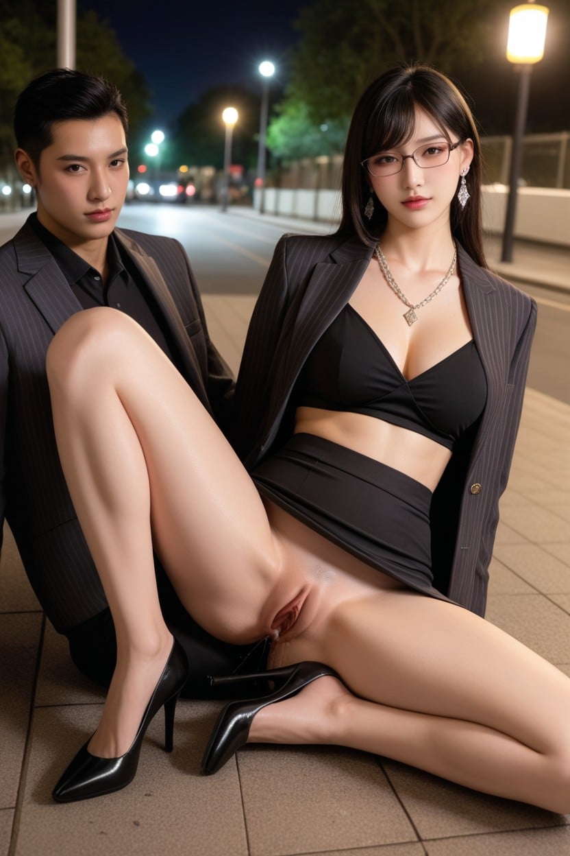 Pale Skin, Sweaty, Korean Idol Porno IA Asiatique