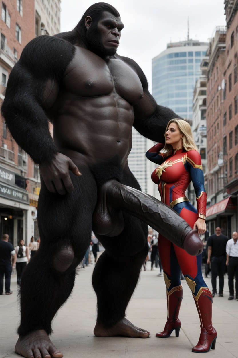 18+, Testicles Are Bigger Than The Woman's Head, Maximum Hardness AI Porn