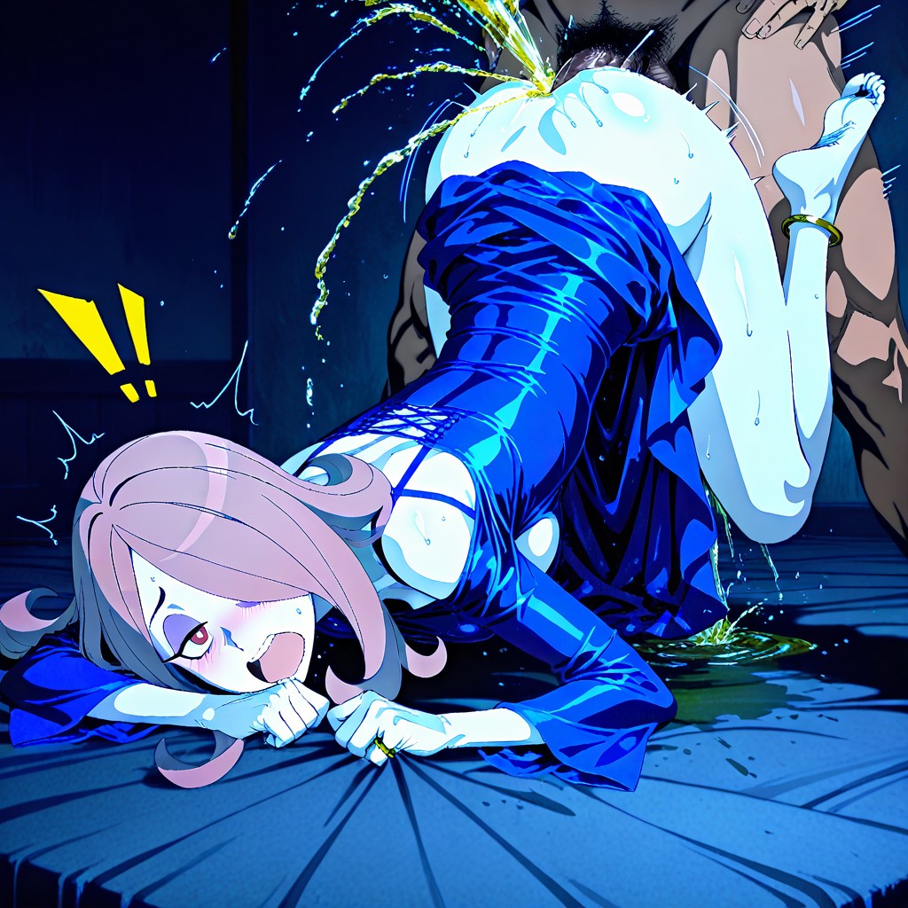 On, Exclamation Mark, Exposed Breasts Hentai AI Porn