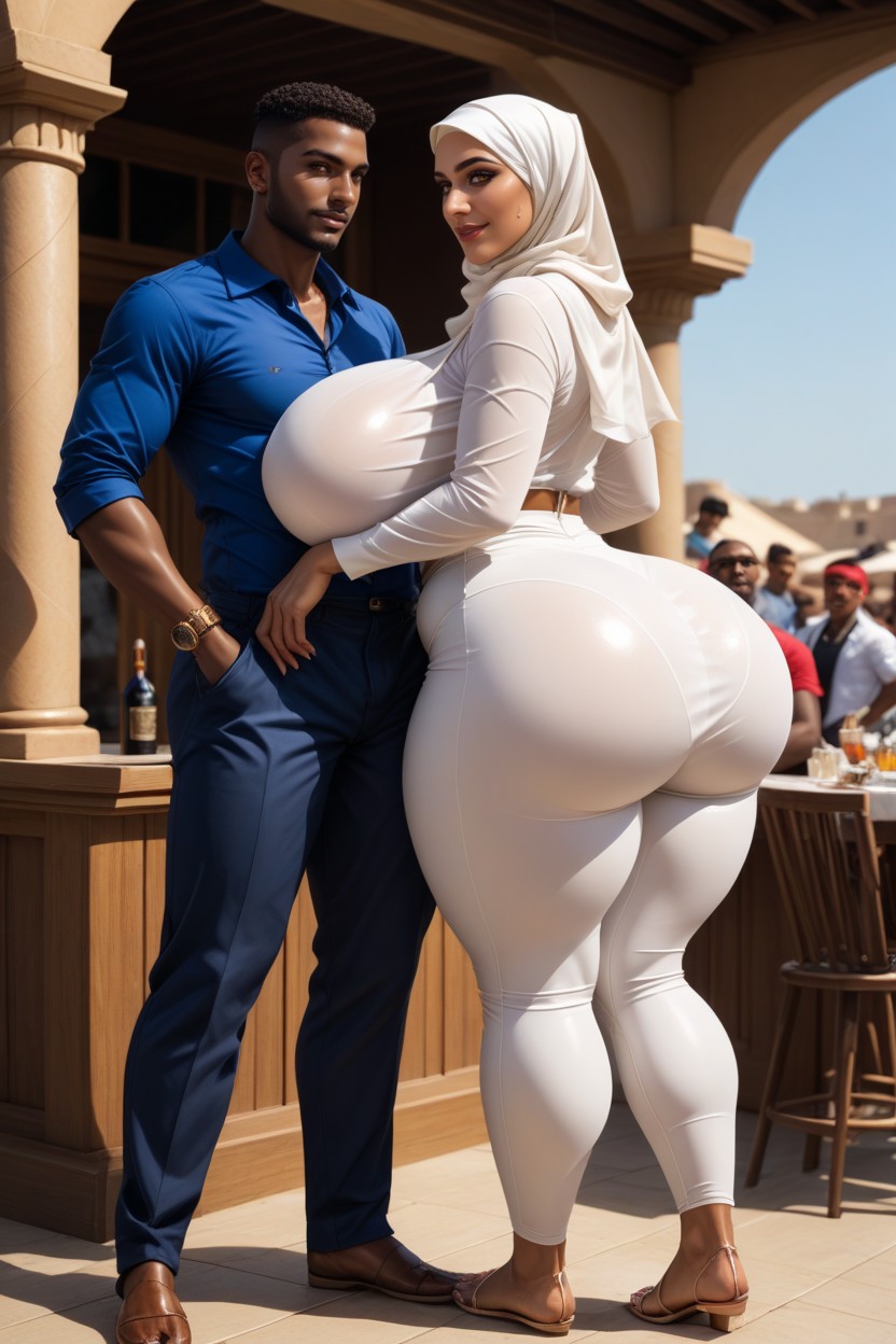 Couple, Sweating, Hourglass Figure Hentai AI Porn