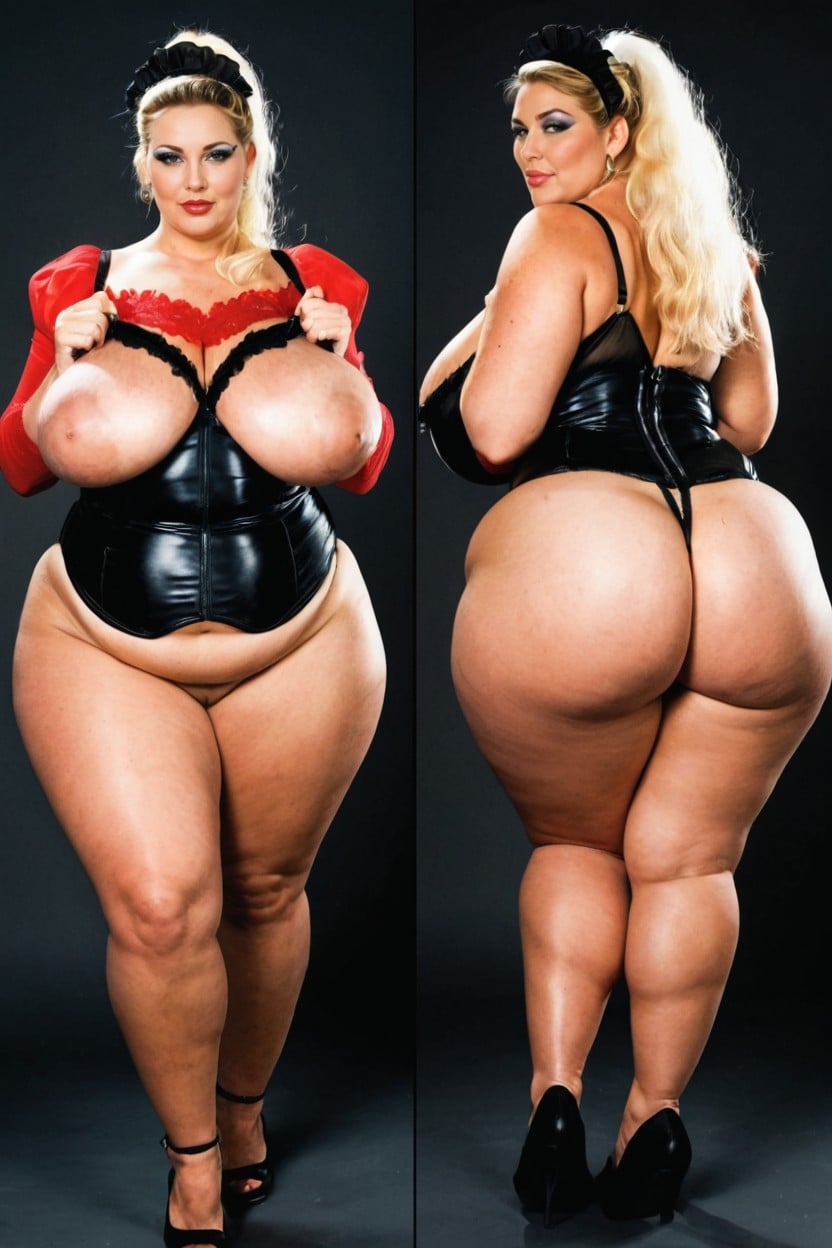Sexy Fat Wet Pussy, Mature Milf, Waist To Hip Ratio Of BBW AI Porn