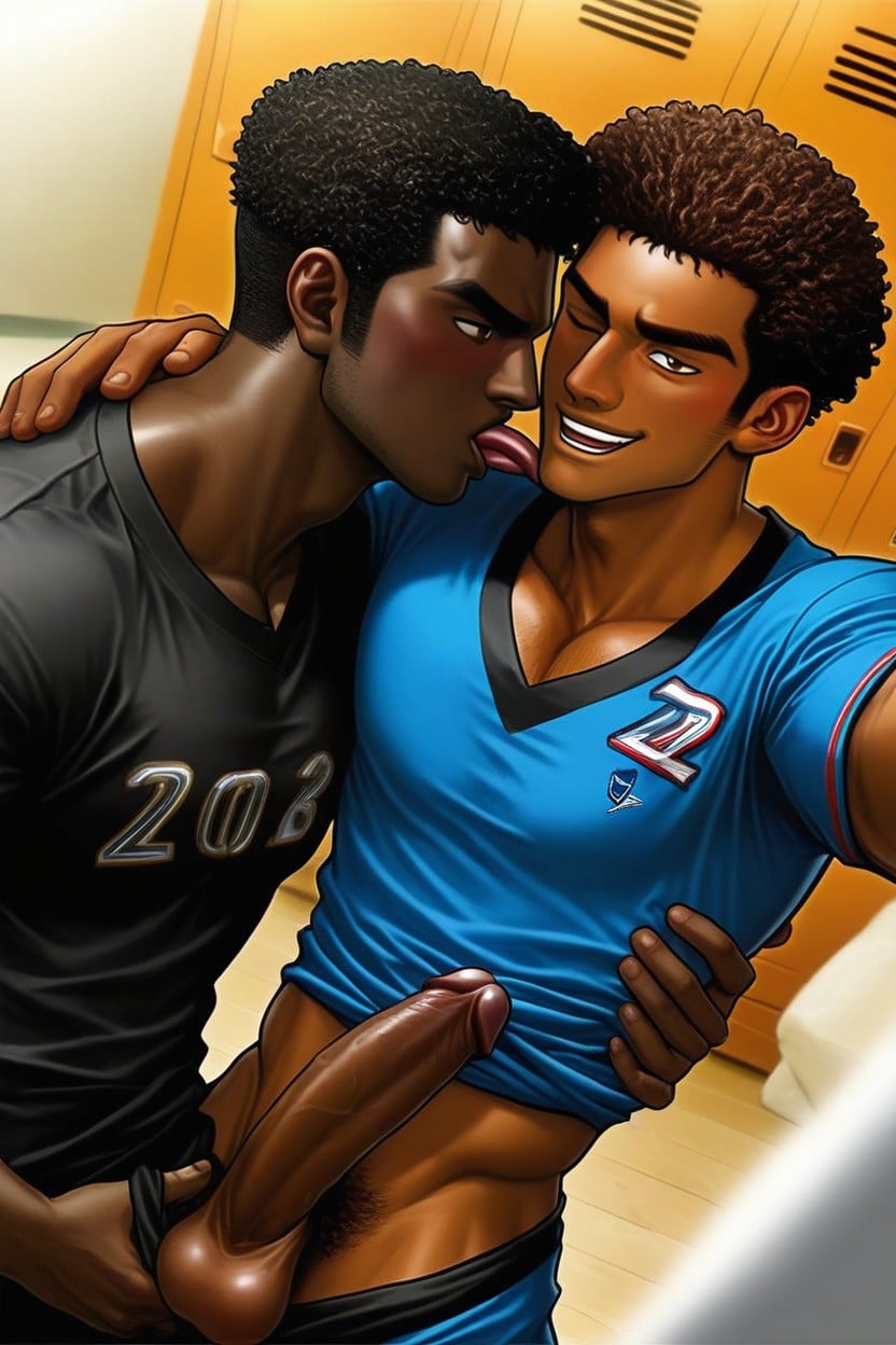 Black Man Is With Indian Man From, Indian, Bromance AI Gay Porn