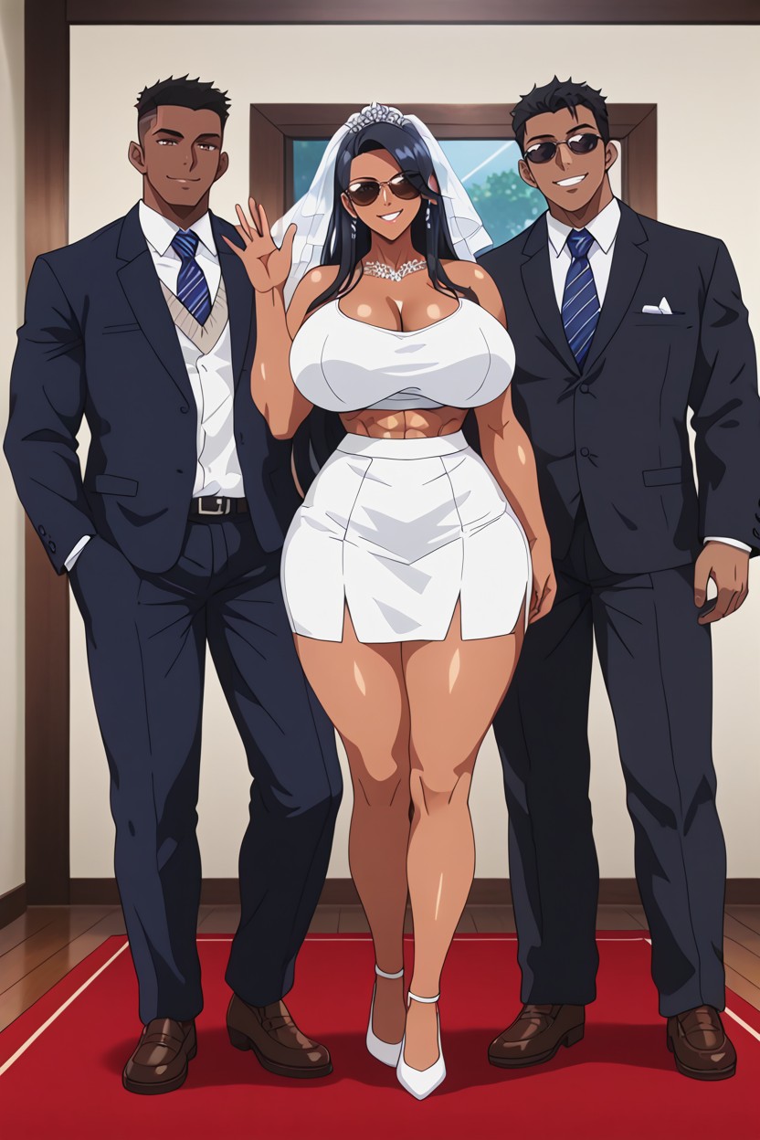 He Has Black Hair, Standing, Black Hair AI Porn