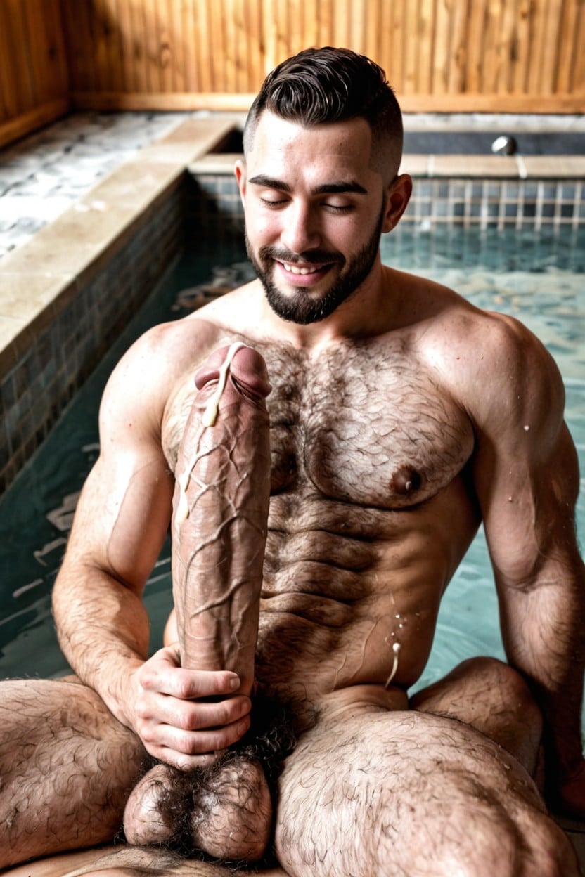 Thick Dense Hair On Body, Man Only, Naked AI Gay Porn
